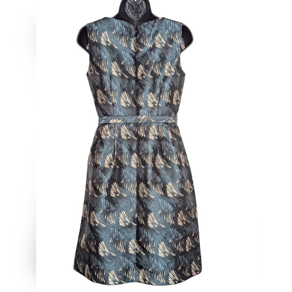 Like New! Anne Klein Belted Jacquard Dress - Picture 5 of 15